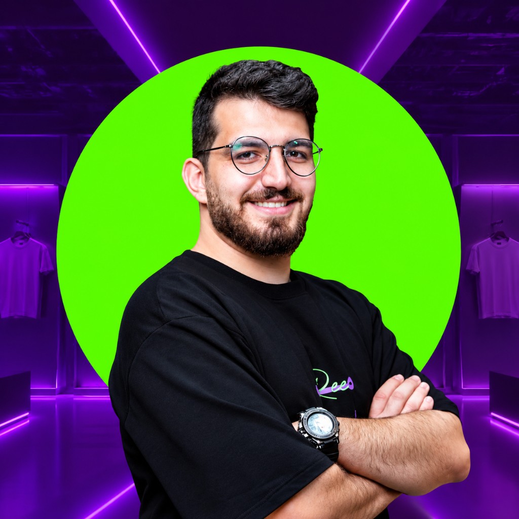 Ahmad Reehany, graphic designer in Damascus